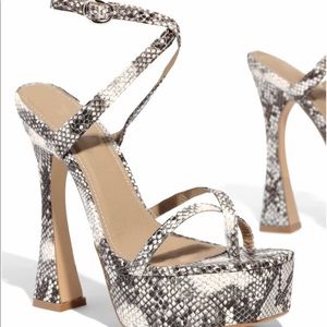Ego Official Snake Platform Heels